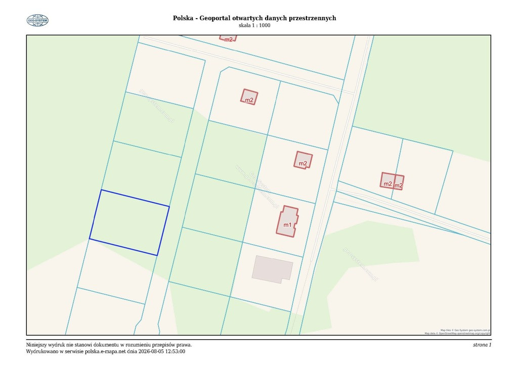 Działka Sprzedaż Ładzin 3
