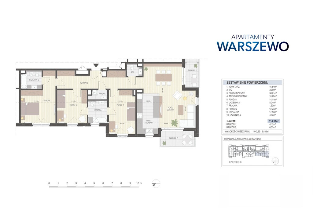 Mieszkanie Sprzedaż Szczecin Warszewo Kalinowa 6